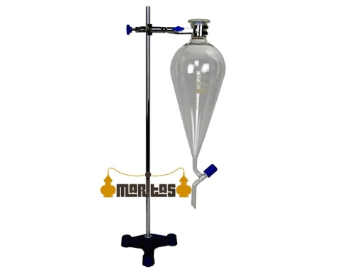 Embudo de Separación 2000 ml + Soportes