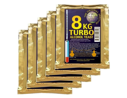 Pack 5 Sobres de Levadura Turbo 8