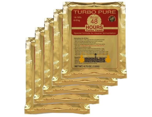 Pack 5 Sobres de Levadura Turbo Pure 48h