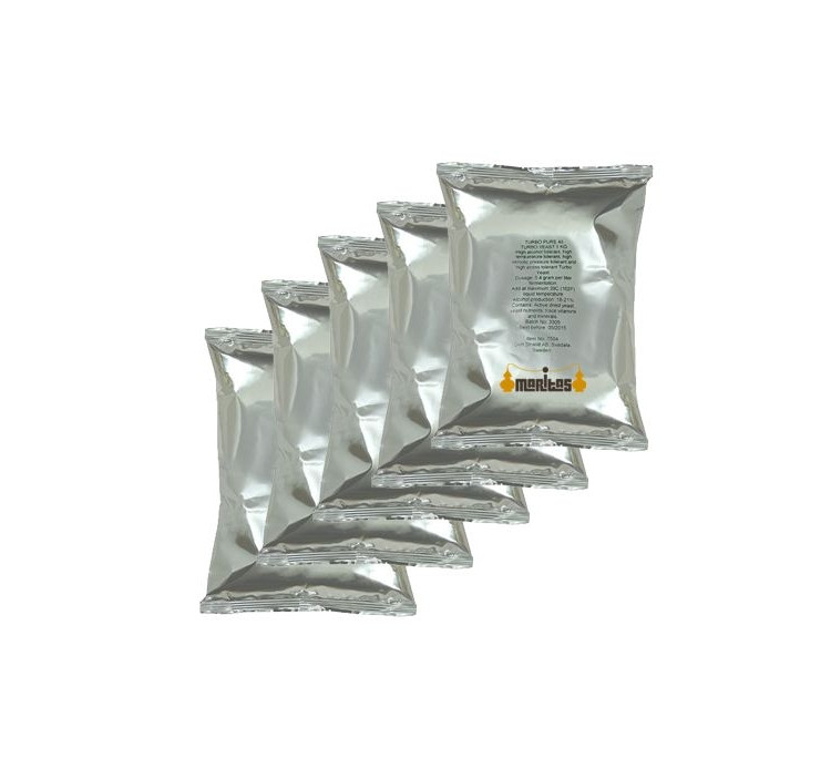 Pack 5 paquetes de 1 kg Levadura Turbo Pure 48h