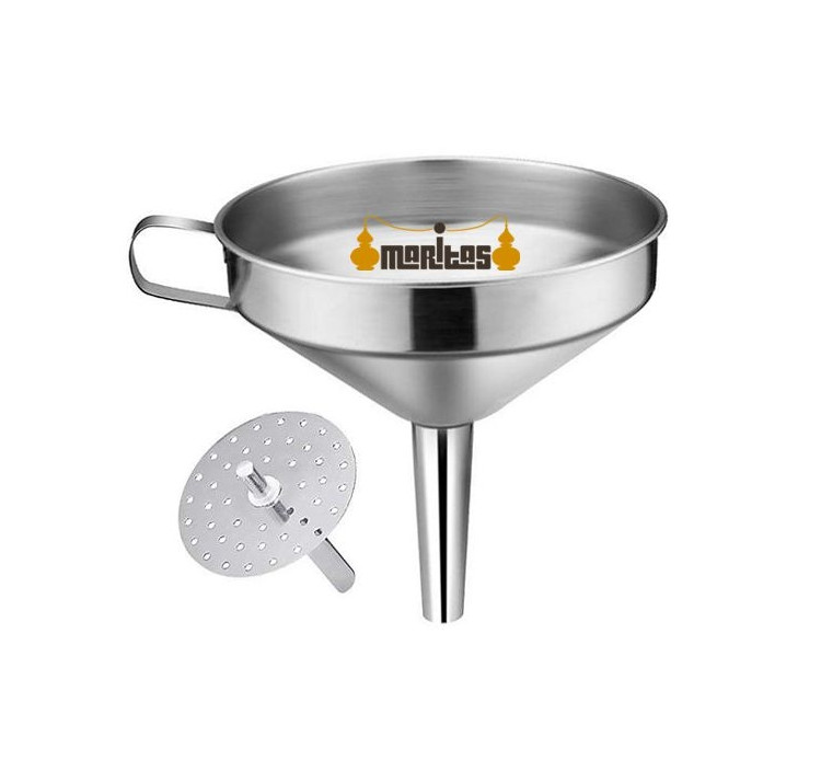 Embudo mediano para filtrado en inox