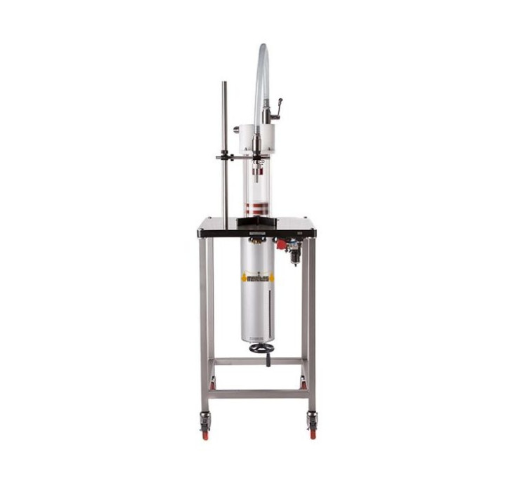 Llenadora vertical volumétrica dosis de 250 a 5000ml con cilindro inox