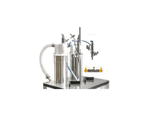 Llenadora vertical volumétrica dosis de 250 a 5000ml con cilindro inox