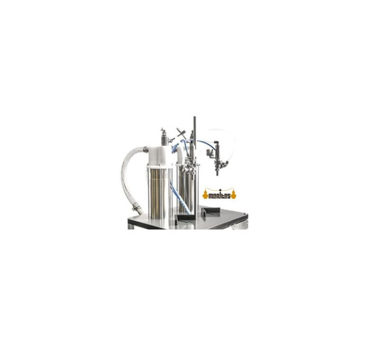 Llenadora vertical volumétrica dosis 250 a 5000ml con 2 cilindros inox