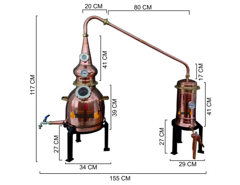 Destilería de Pruebas 20 litros GAS